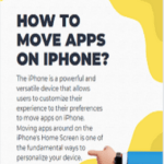 Move apps on iphone