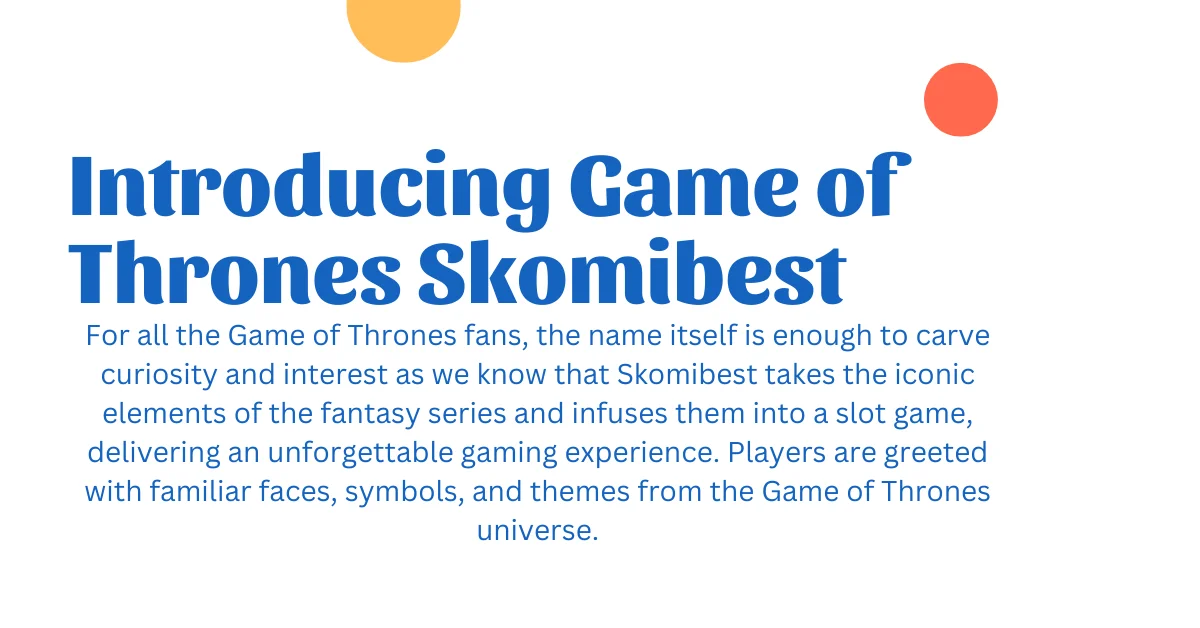 GAME OF THRONES SKOMIBEST