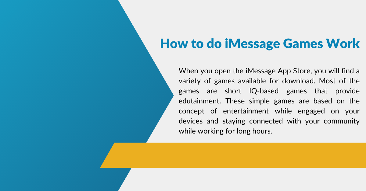 How to do iMessage Games Work