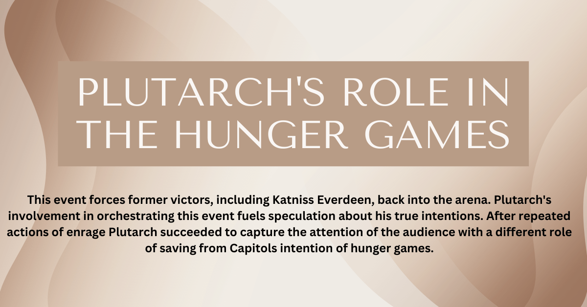 Plutarch in The Hunger Games Series